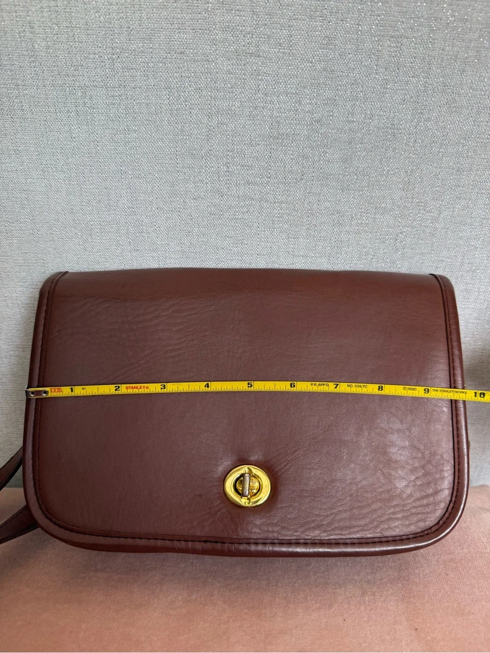 Vintage Coach Penny Pocket Purse Bag Brown Glove Tanned Leather USA - Picture 8 of 16